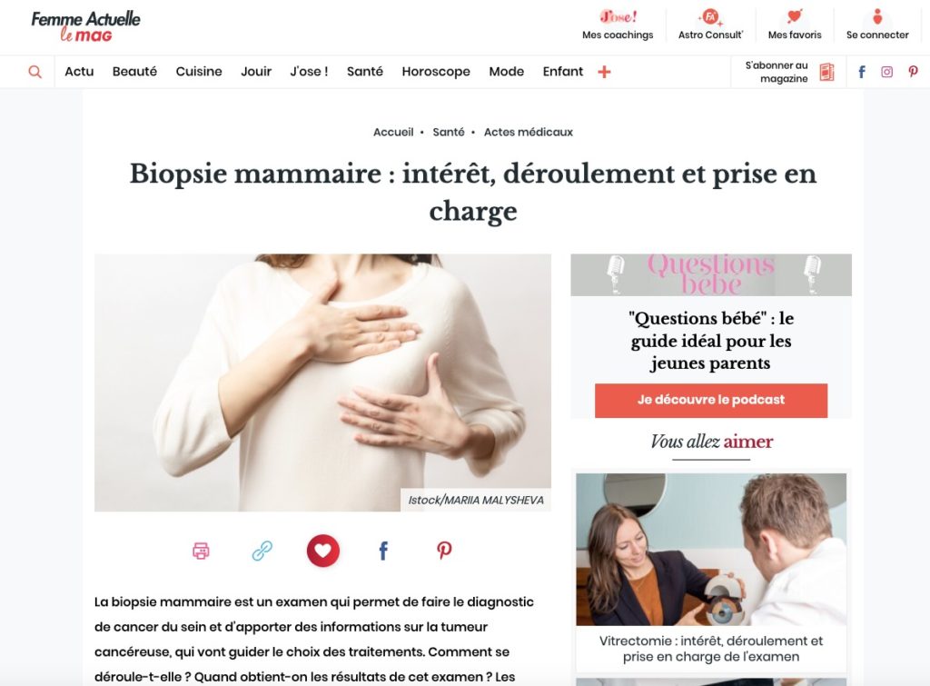 biopsie du sein